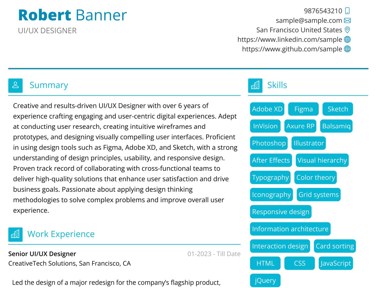 Resume Example 3