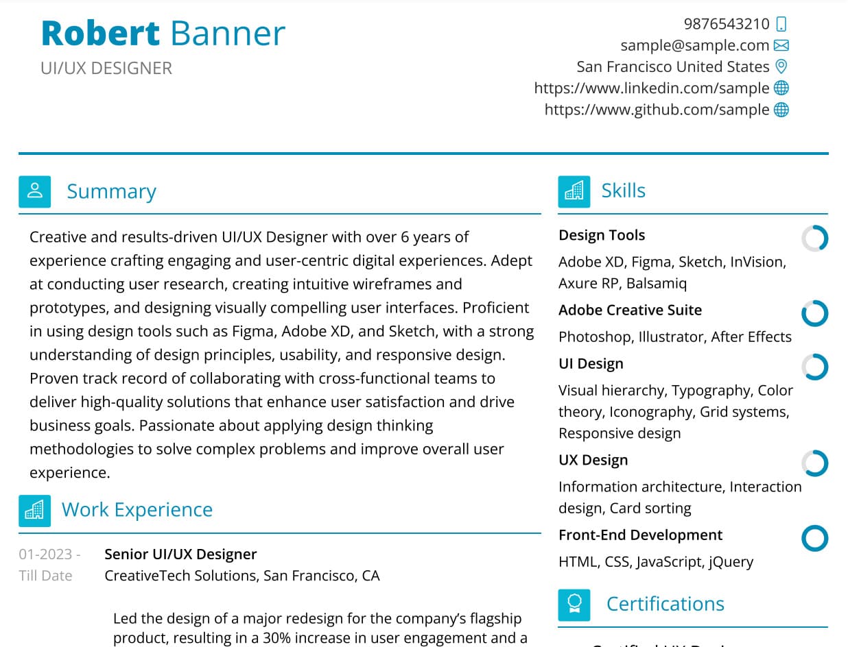 Resume Example 2